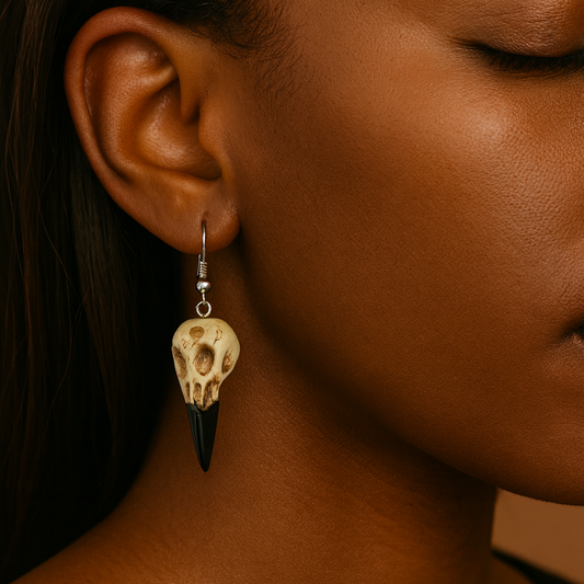 Raven Skull Earrings  ® Infinity Gear