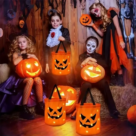 Halloween LED Light-Up Pumpkin Bag