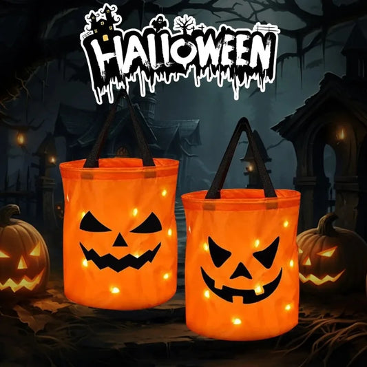 Halloween LED Light-Up Pumpkin Bag
