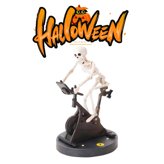 Skeleton Riding Exercise Bike Statuer  ® Infinity Gear
