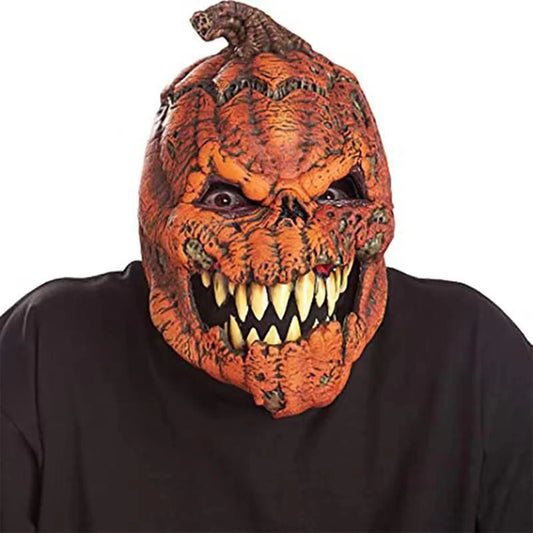 Creepy Pumpkin Head Mask Costumes Dark Harvest Ani-Motion Mask Suitable for Christmas Easter