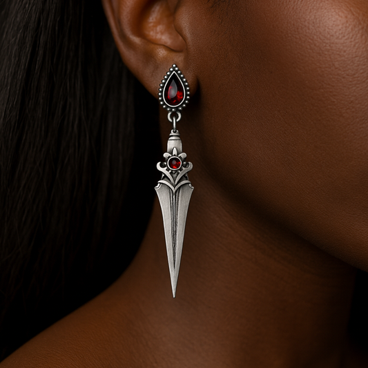 Gothic Sword Drop Earrings  ® Infinity Gear